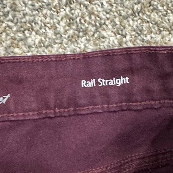 Gloria Vanderbilt 16 XL 1X Jeans Denim Wine Stretch Slimming Rail Straight - Picture 10 of 11